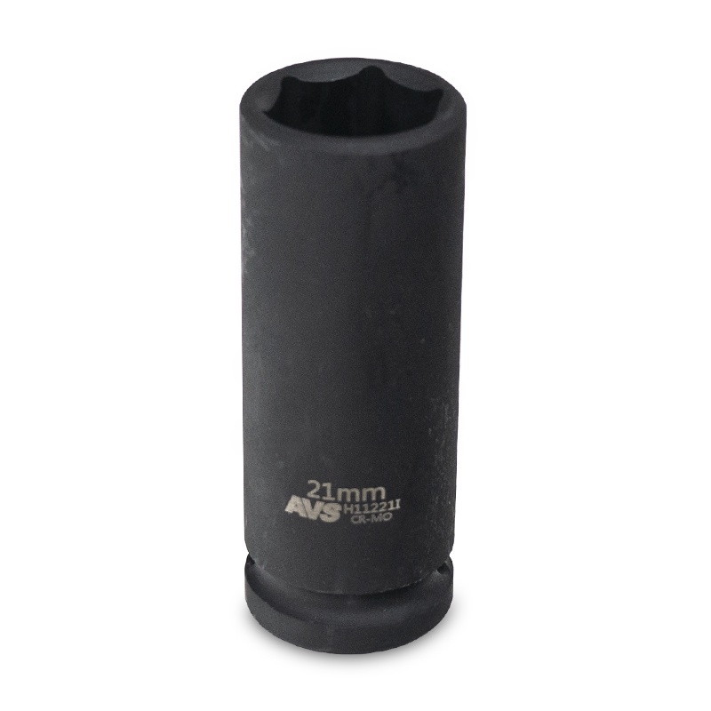 Головка торцевая ударная глубокая 6-гранная AVS, 1/2"(21мм), H11221I