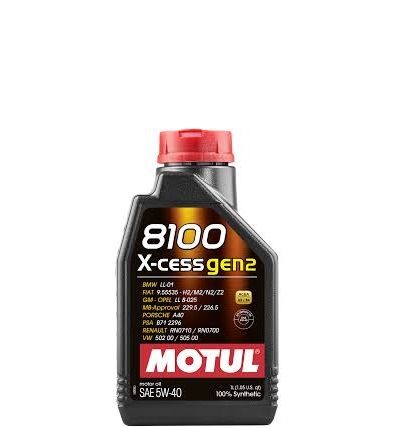 Масло моторное Motul 8100 X-Cess GEN2, 5W40, 1л