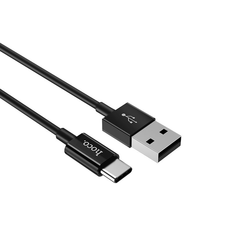 Кабель USB - Type-C "Hoco", 1м, чёрный