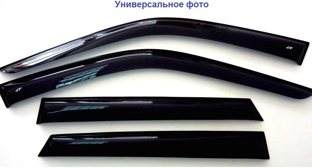 Ветровики VW Polo SD "CobraTuning" EuroStandard, 2010-