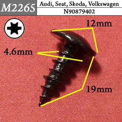 M2265 Автокрепеж для Audi, Seat, Skoda, Volkswagen