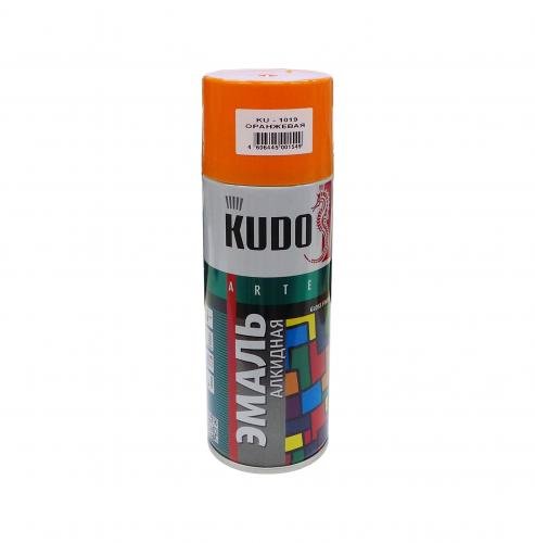 Краска универсальная "KUDO", оранжевая, спрей,520мл