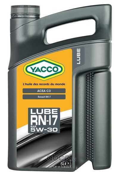 Масло моторное YACCO LUBE RN 5W30 синт.C3,Rn710/700, 5л