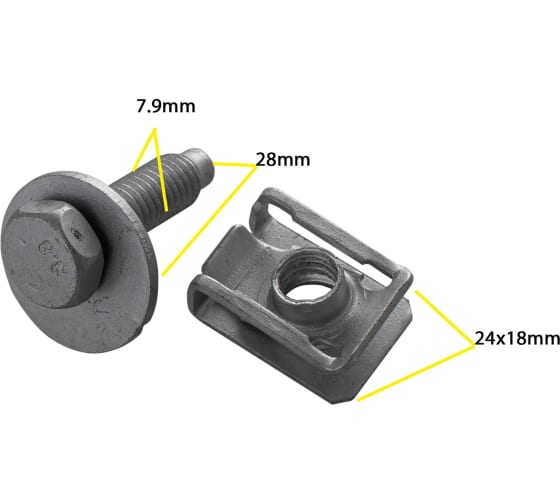 M2098 Автокрепеж металлический