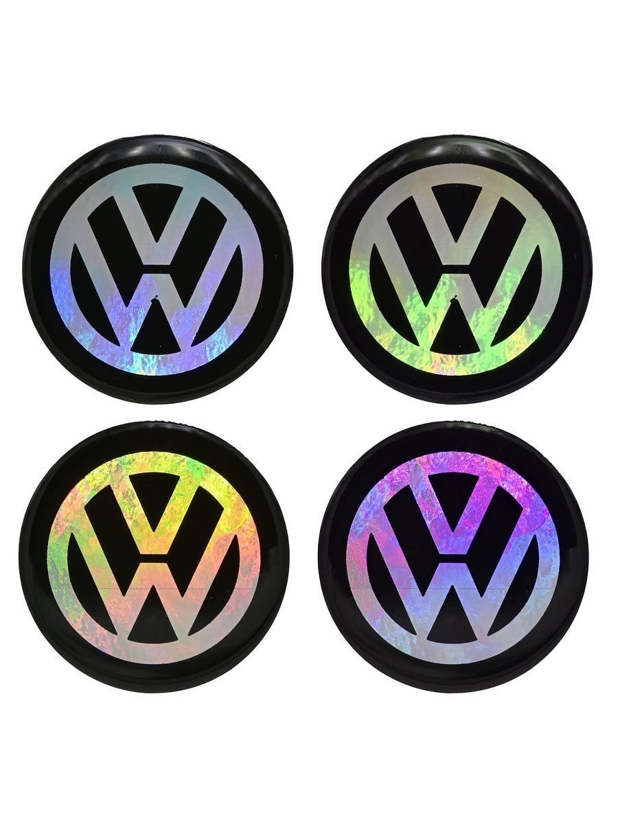 Наклейки на диски Volkswagen, 60 мм, цветные