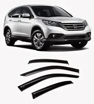 Ветровики Honda CR-V "CobraTuning", 2012-