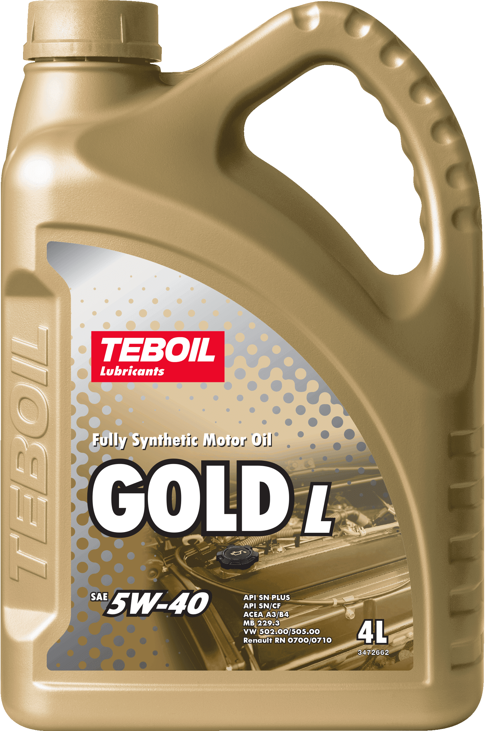 Масло моторное Teboil Gold L, 5w40, 4л