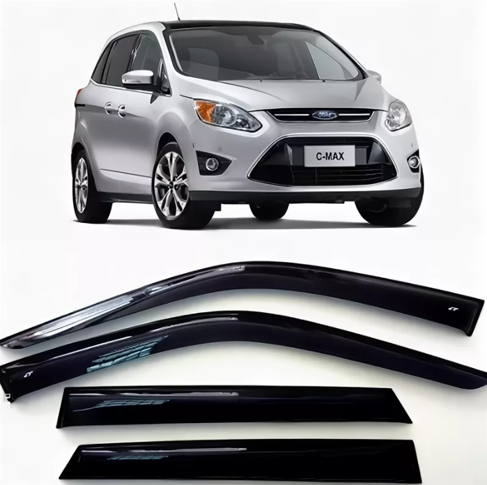 Ветровики Ford Grand C-Max II "CobraTuning", 2010-