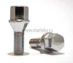 Болт колесны М12х1,5х24 конус, ключ 17мм, цинк (Lanos, Logan, Largus)