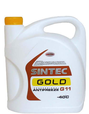 Антифриз "Sintec" Gold, желтый, 5кг