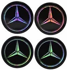 Наклейки на диски Mercedes, 60 мм, цветные
