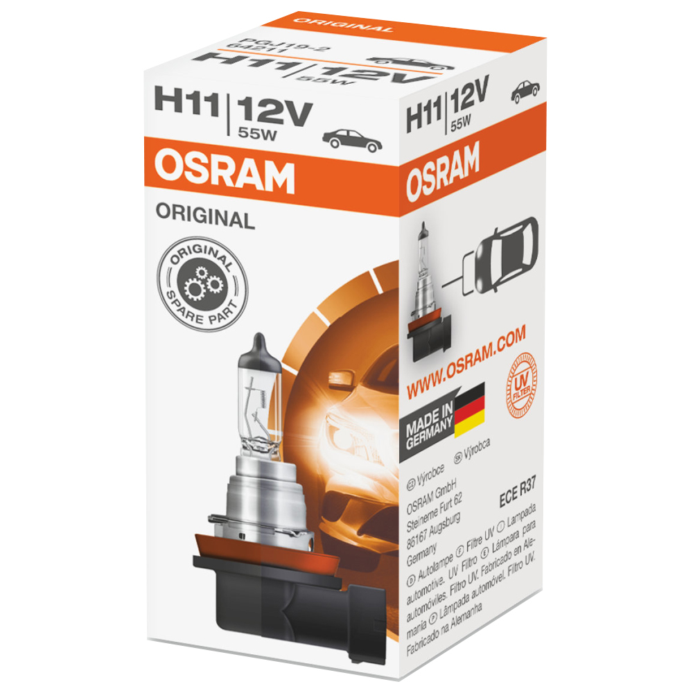 Автолампа H11 "Osram", Original, 12V, 55W