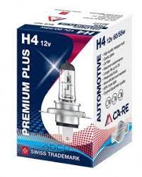 Автолампа H4 "Ca-Re", Premium Plus, +60%, 12V, 60/55W, 3300K