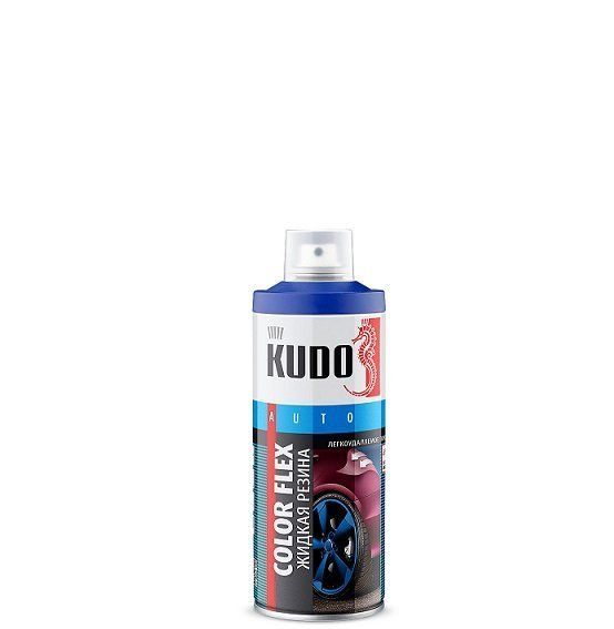 Жидкая резина "KUDO" черная, спрей, 520 мл