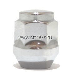 Гайка колесная M12x1,5 хром, ключ=19, высота 28