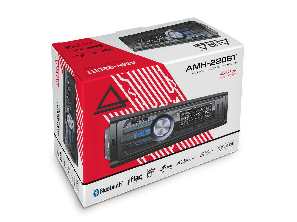 Магнитола "Aura" AMH-220BT