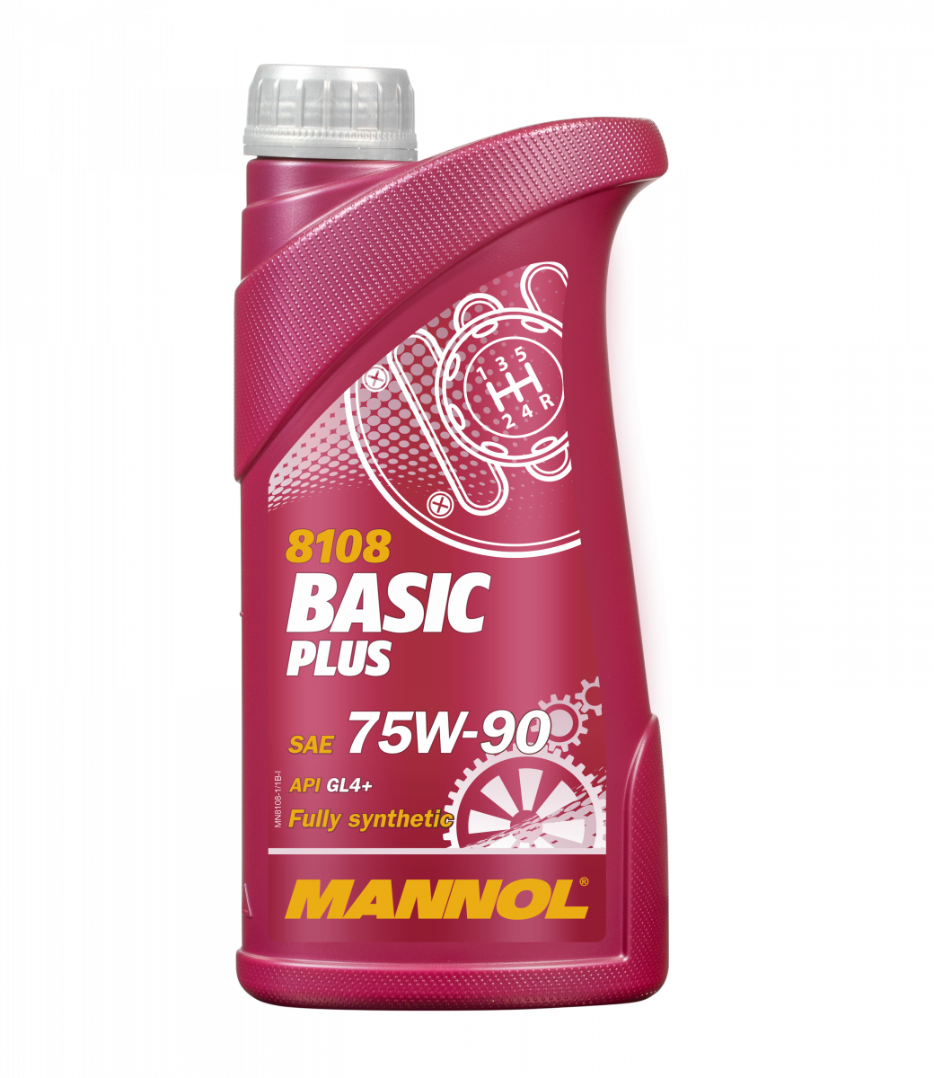 Масло трансмиссионное Mannol Basic Plus, GL4, 75w90, синтетика, 1л