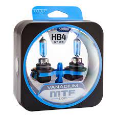 Автолампы HB4 "MTF" Vanadium, 12V, 55W, 5000K