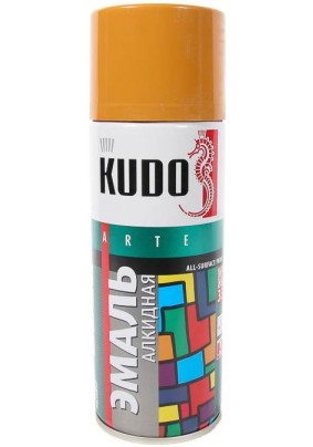 Краска универсальная "KUDO", охра, спрей,520мл