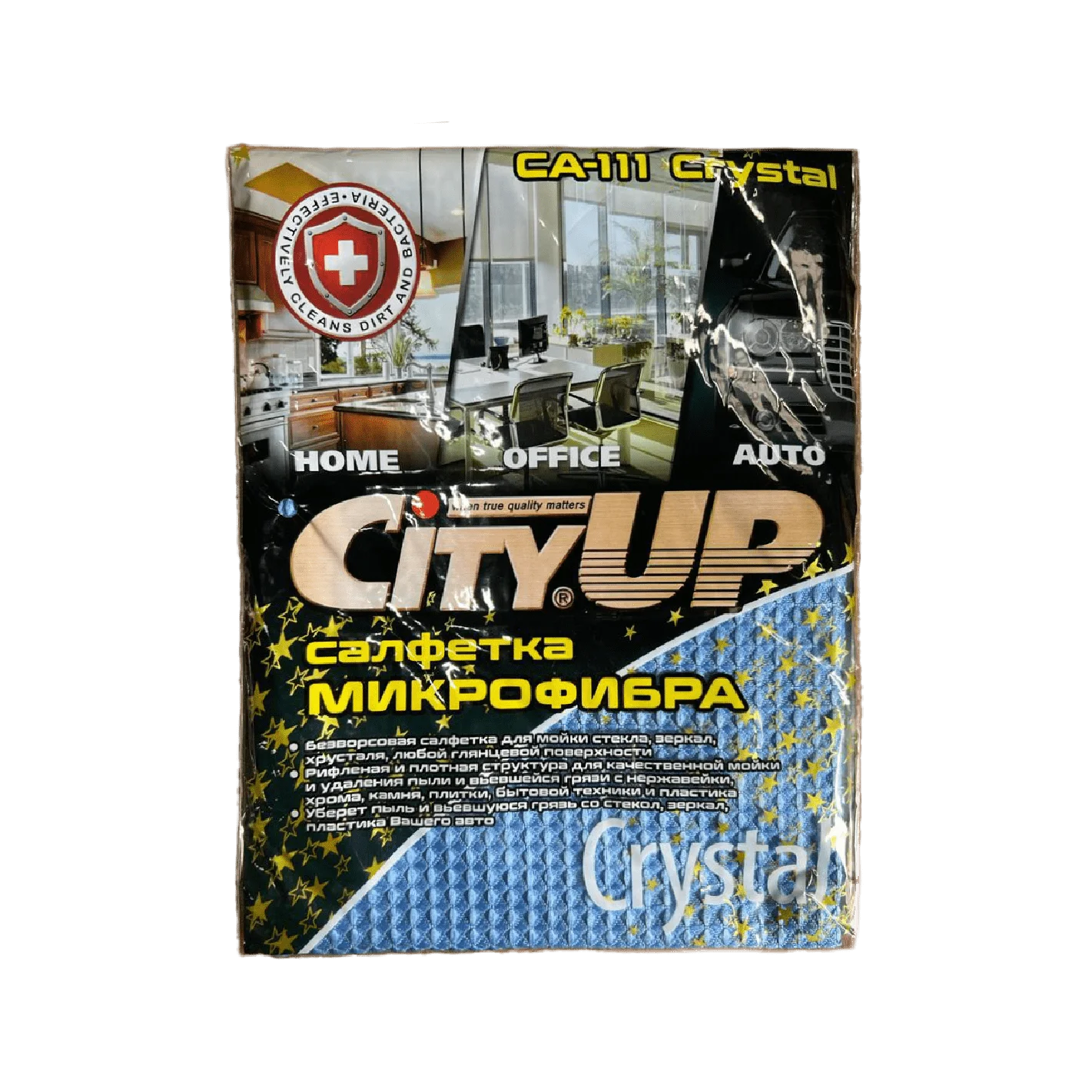 Салфетка-микрофибра "City UP", вафельная