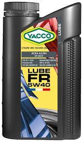 Масло моторное YACCO LUBE FR 5W40 синт. RN710/700,A3/B4,SN/CF,PSA,GM,MB,VW, 1л