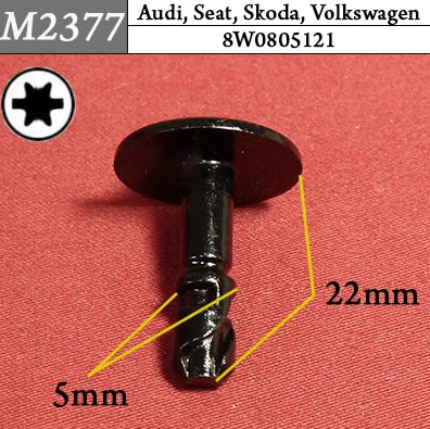 M2377 Автокрепеж для Audi, Seat, Skoda, Volkswagen