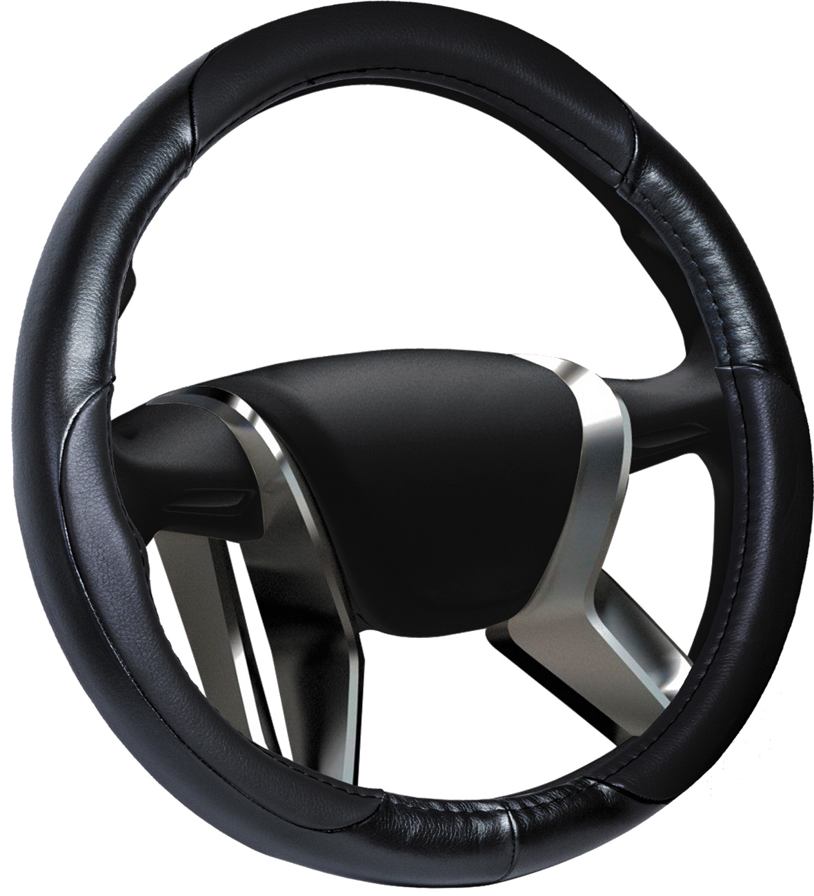 Оплетка "Azard", М, натуральная кожа, черная