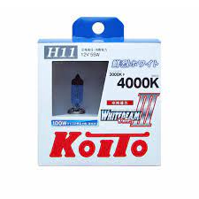 Автолампы H11 "Koito", Whitebeam, 12V, 55W, 4000K