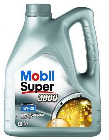 Масло моторное Mobil Super 3000, 5W30, FE, синтетика, 4л.