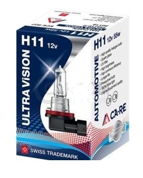 Автолампа H11 "Ca-Re" Ultra Vision, +100%, 12V, 55W, 3700K