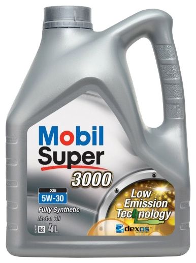 Масло моторное Mobil Super 3000, 5W30, XE, синтетика 4л.