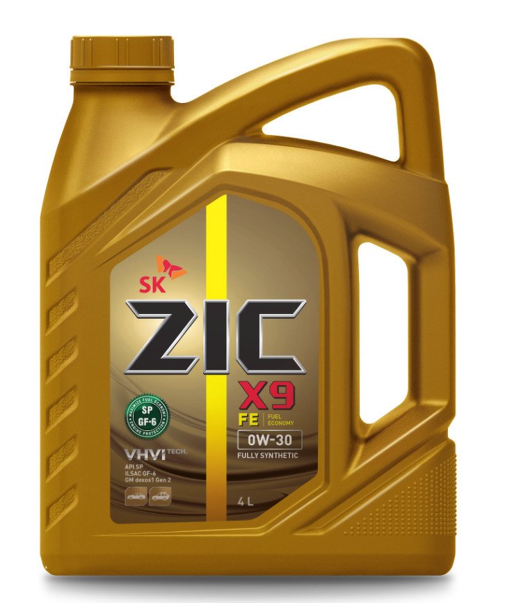 Масло моторное Zic X9 FE, 0W30, синтетика, 4л