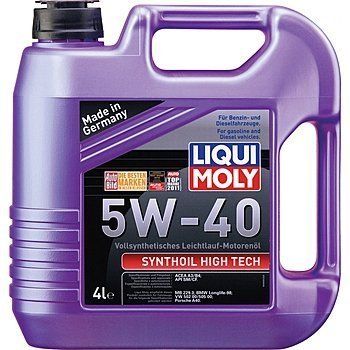 Масло моторное Liqui Moly, 5W40, синтетика, 4л