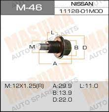 Пробка масляного поддона Nissan 12х1.25mm "Masuma" с магнитом