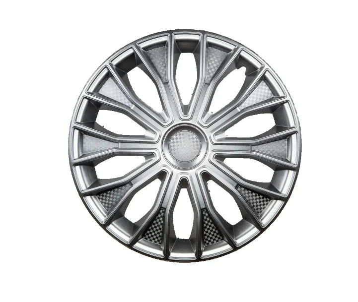 Колпаки R15 "Волтек", серебристый карбон