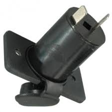 Розетка 12Вольт, врезная, пластиковая