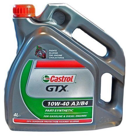 Масло моторное Castrol GTX, 10W40, п/с, 4л