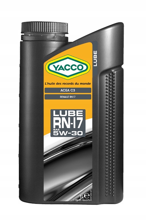 Масло моторное YACCO LUBE RN 5W30 синт.C3,Rn710/700, 1л