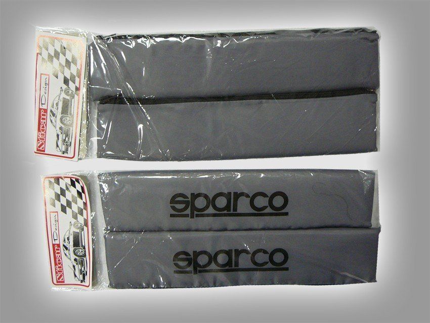 Чехлы на ремни безопасности "Sparco", серые