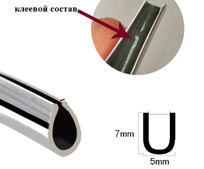 Кант, хром, 1м