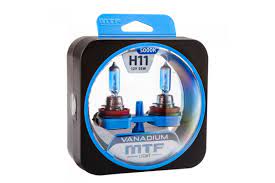 Автолампы H11 "MTF" Vanadium, 12V, 55W, 5000K