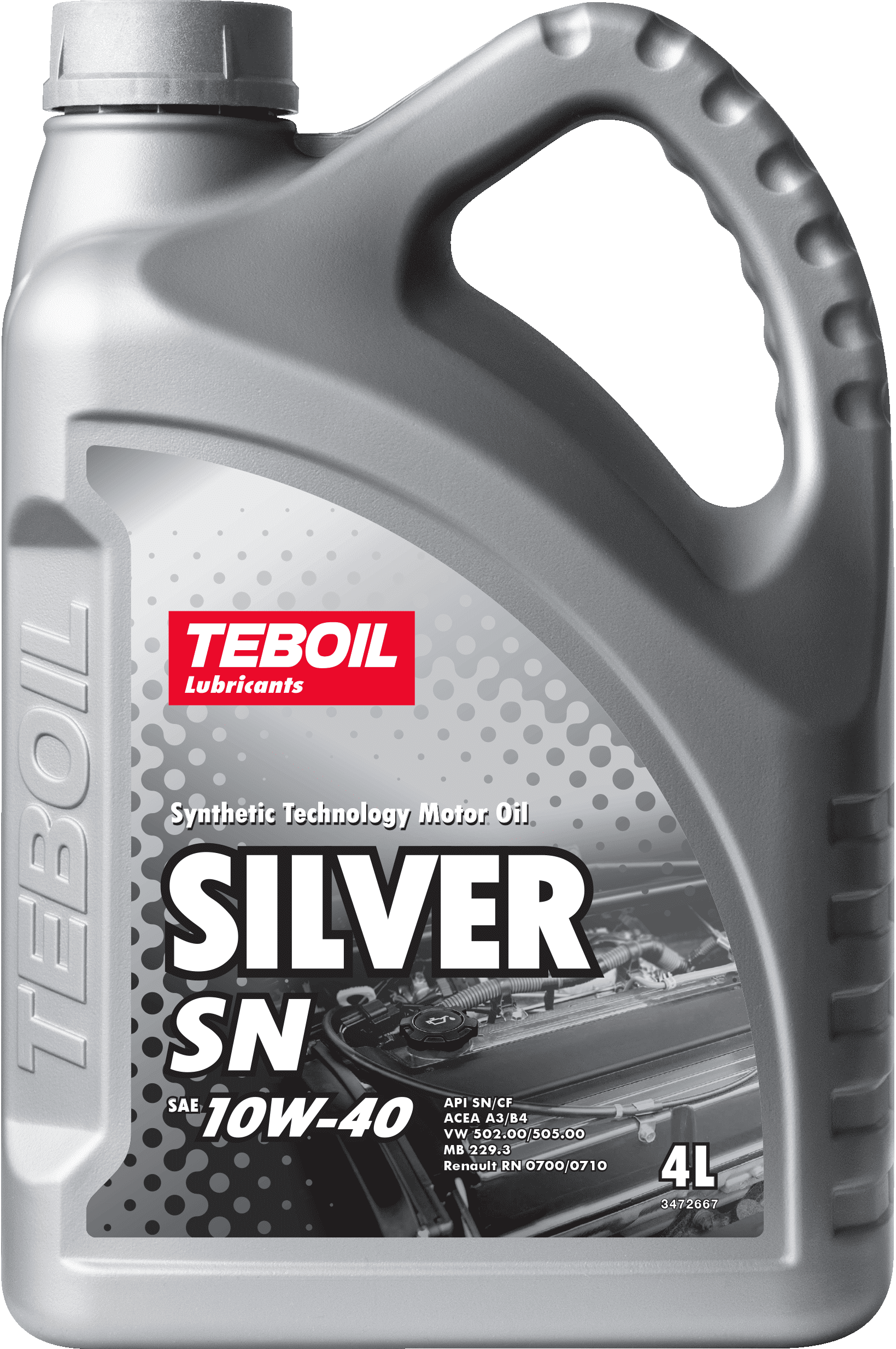 Масло моторное Teboil Silver SN, 10w40, 4л