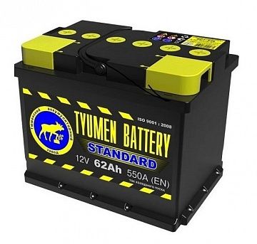 АКБ 62 а/ч "TYUMEN BATTERY" STANDARD, 580А, прямая полярность