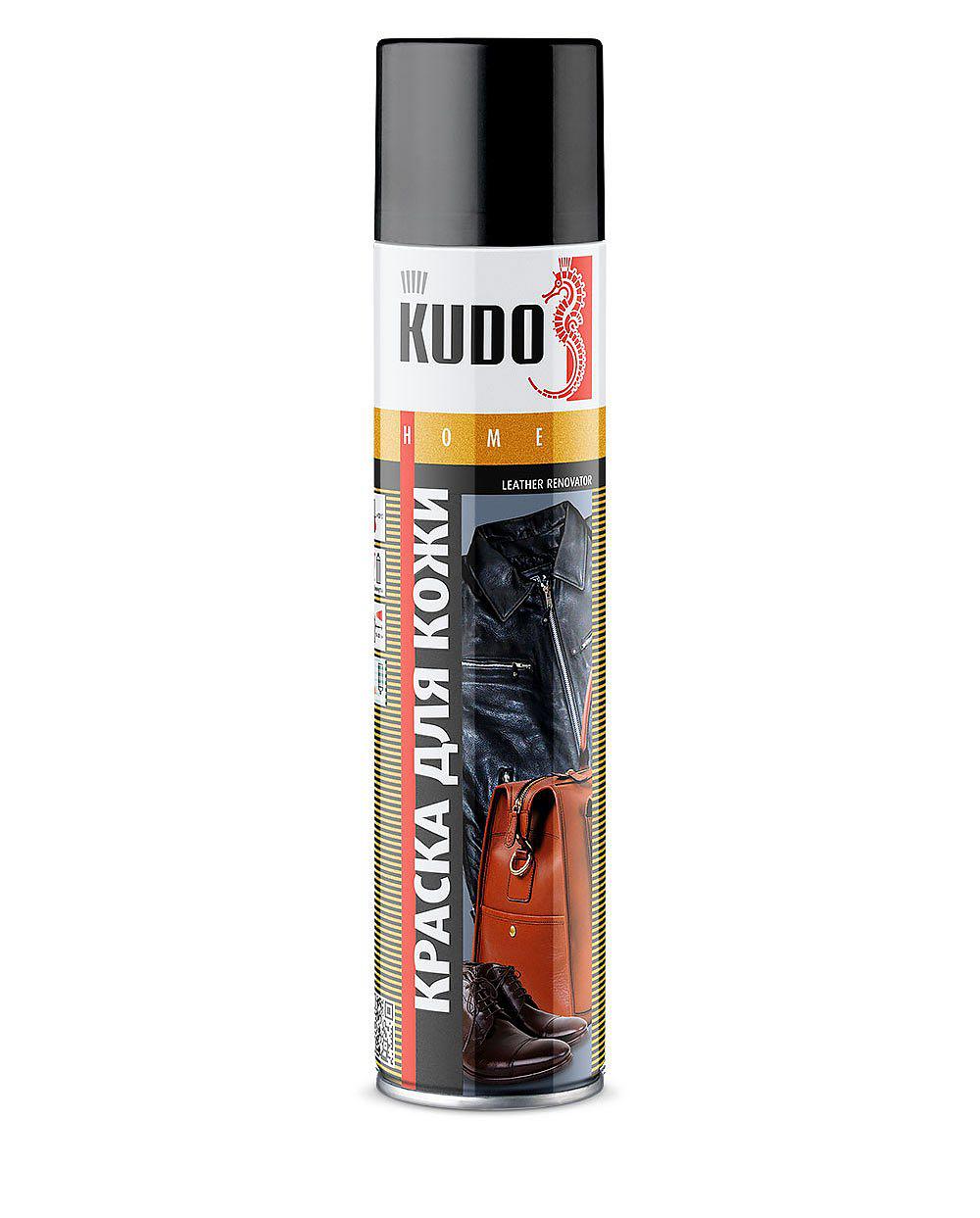 Краска для кожи KUDO, черная