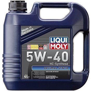 Масло моторное Liqui Moly, 5W40, Optimal Synth, 4л