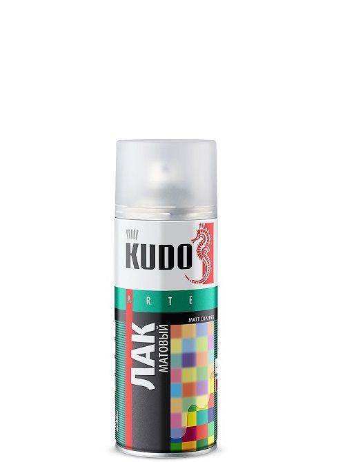 Лак "KUDO" универсальный акриловый, матовый, спрей, 520мл